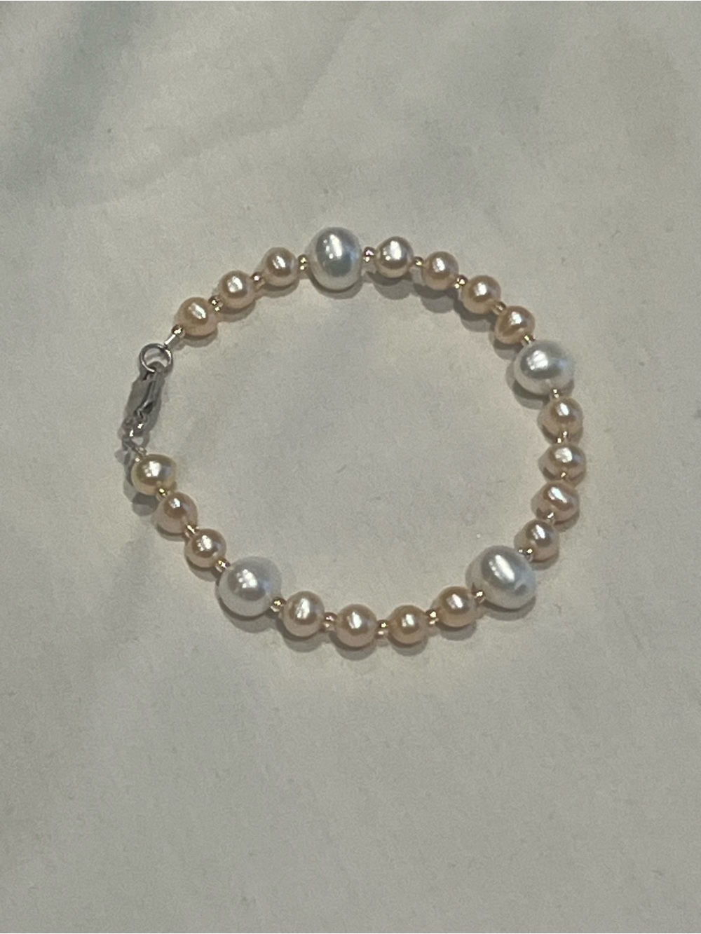 Freshwater Pearl Sterling Silver Bracelet